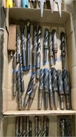 VARIOUS LARGE DRILL BITS