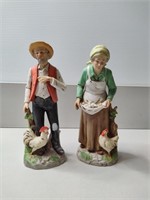 Homco Man & Woman Statue # 1434