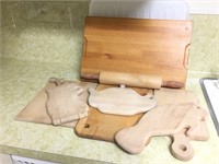 Wooden Rolling Pin and Cutting Boards