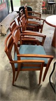 (7) Brown Upholestry Chairs