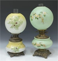 (2) AMERICAN 'GONE W/ THE WIND' BANQUET OIL LAMPS