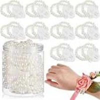 Pearl Corsage Bands Wedding