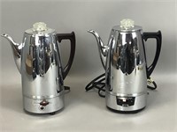 Chrome Electric Percolator Coffee pots