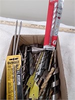 Miscellaneous box of drill bits