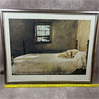 Master Bedroom Framed Art Print by Andrew Wyeth