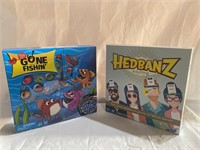 GONE FISHIN’ GAME and HEDBANZ ADULTING GAME