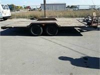 8×16 foot flatbed tandem axle trailer with 2500