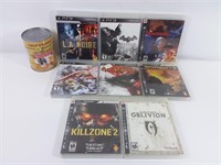 8 jeux vidéos PS3 dont Oblivion, Kill Zone 2