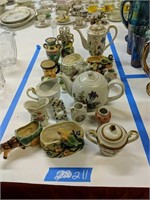 Teapots Figurines Etc As Shown