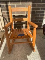 Child’s wooden rocker