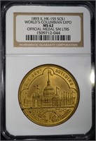 1893 IL HK-155 SO CALLED DOLLAR, NGC MS-62