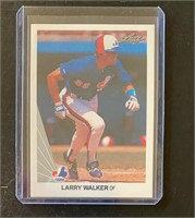 Mint 1990 Leaf Larry Walker Rookie Card
