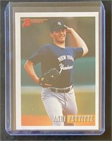Mint 1993 Bowman Andy Pettitte Rookie Card