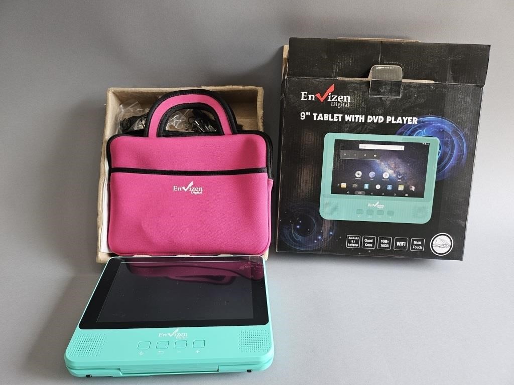 New Envizen Digital 9" Tablet w DVD Player