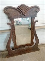 Antique Oak Style Mirror Perfect DIY Project