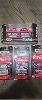 (5) Coca-Cola Matchbox cars