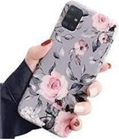 Mobile Phone Case for Galaxy A71, Grey Floral
