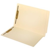 End-Tab File Folders, 2-Fasteners - Letter 50/Box