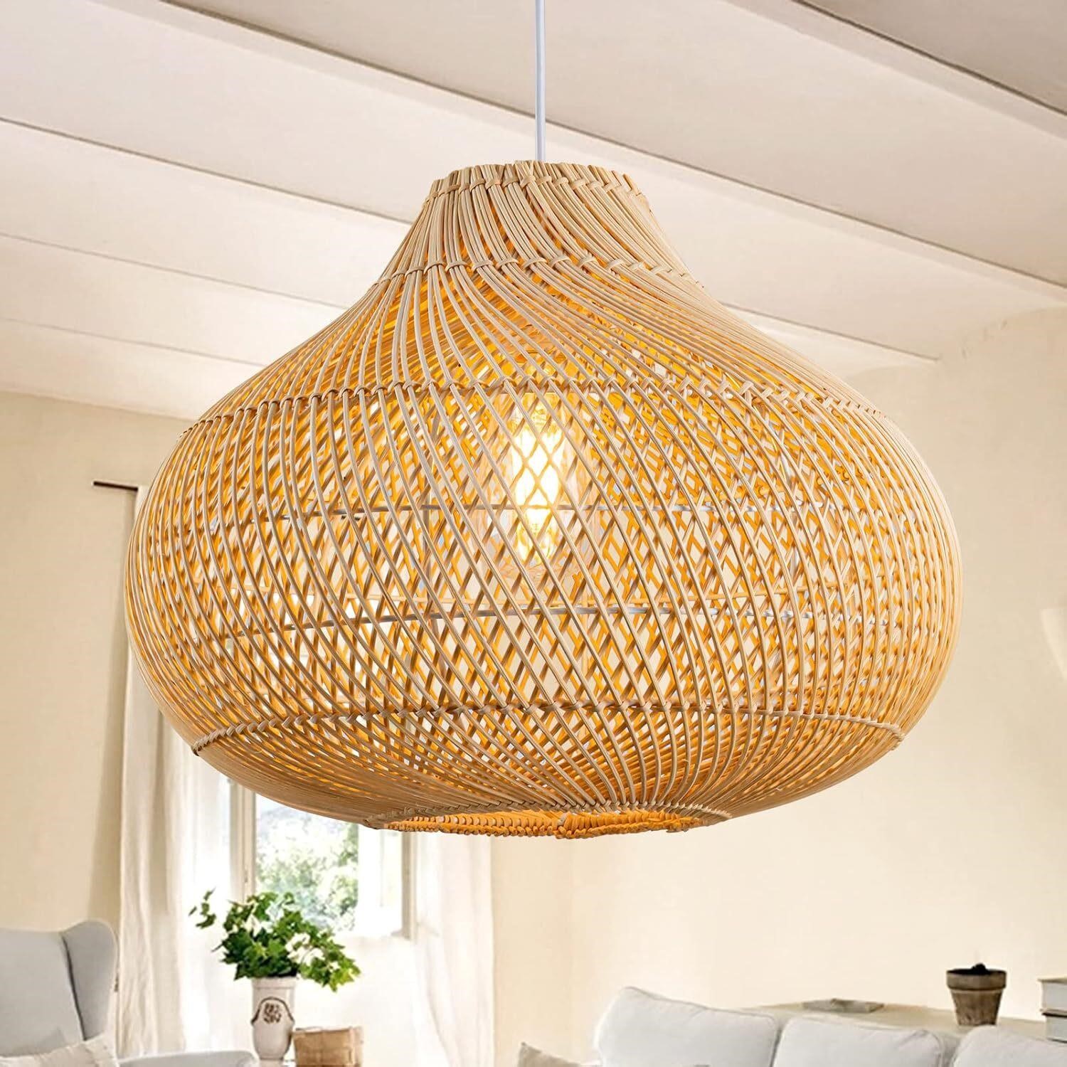 Rattan Pendant Lights  Wicker Chandelier