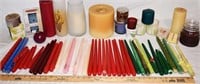 LOT - ASSORTED CANDLES