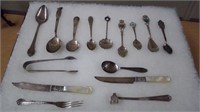 SOUVENIR & ADVERTISING SPOONS,STERLING & MORE