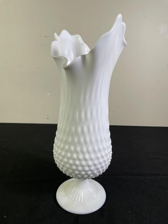 Fenton Milk Glass Vase