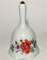 VINTAGE PORCELAIN BELL FLORAL DECOR