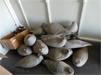 Lot of goose decoys - most Carry-Lite, heads missi
