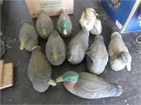 Box of Ariduk , Victor, and other duck decoys