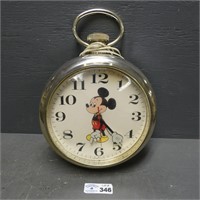 Mickey Mouse Pocket Watch Electric Wall Clock