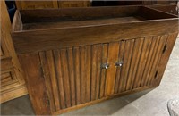 Primitive Wood Dry Sink With Doors