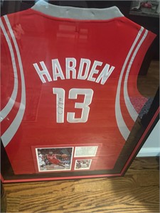 JAMES HARDEN SIGNED NBA JERSEY with COA