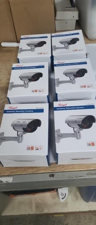 6- Roseville Dummy Security Cameras. New.