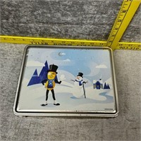 Mr Peanut & Snowman Christmas Tin