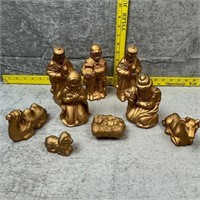 9pc Ceramic Jesus Nativity Figurines