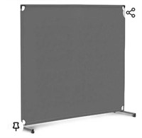$70 Steel-AID 72" Rolling Privacy Room Divider