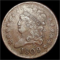 1809 Classic Head Half Cent LIGHTLY CIRCULATED