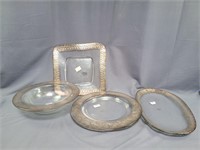 Hand Painted Made in Italy Glass Lot