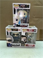 (3) FUNKO POPS as SHOWN