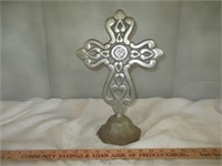 Cast Aluminum Standing Ornate Cross