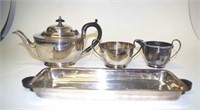 Vintage English silver plate tea set