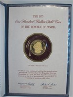 1975 Republic Of Panama $100 Gold Proof Coin