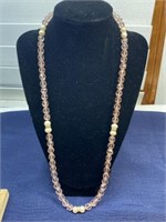 Vintage necklace pink beads