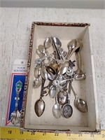 Group of souvenir spoons