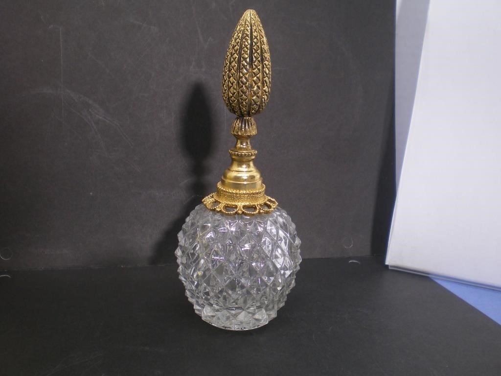 Perfume Bottle Crystal, Vintage, French Style
