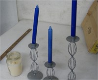Candles and holders