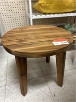 Small Acacia wood table.