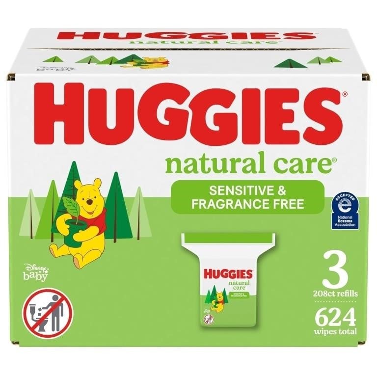 Huggies Natural Care Sensitive Baby Wipes 3-pk