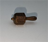 Early Solid Brass Put'n Take Gambling Item