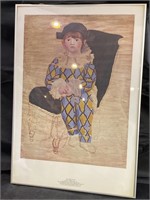Picasso as Harlequin 1924 Framed Print
